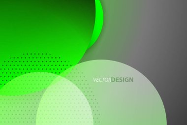 Soyut çemberler, modern arkaplan, neon baloncuklar duvar kağıdı, bayrak, arkaplan, kart, kitap illüstrasyonu, iniş sayfası için tekno tasarımı