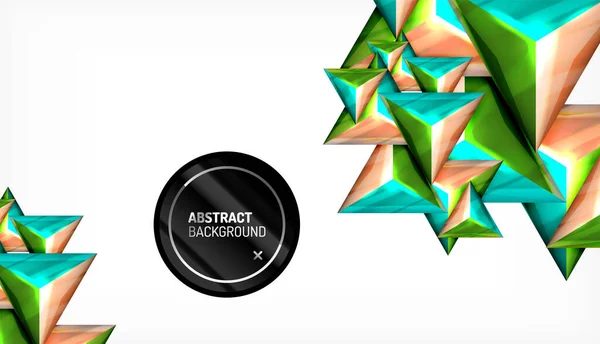 Driehoek geometrische vector abstracte achtergrond — Stockvector