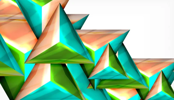 Fondo abstracto de vector geométrico triangular — Archivo Imágenes Vectoriales