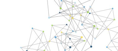 Hat noktaları bağlantıları, üçgen teknoloji tasarımı. Soyut geometrik arkaplan