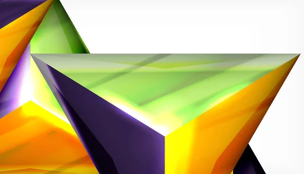 Triangle géométrique vecteur abstrait fond — Image vectorielle