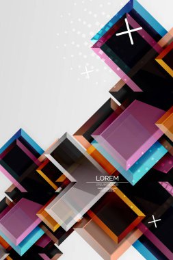 Metal ok şeklindeki arka plan. Duvar kağıdı, bayrak, arkaplan, kart, kitap illüstrasyonu, iniş sayfası için 3d efektli soyut geometrik arkaplan