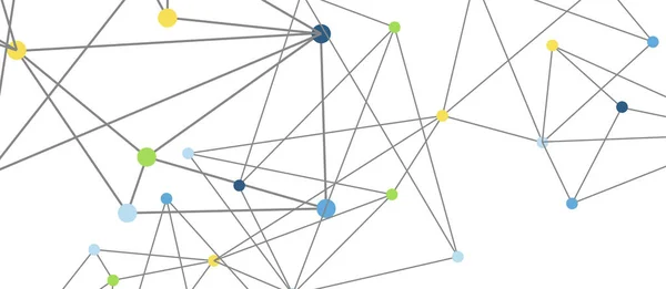 Conexiones de puntos de línea, diseño de tecnología triangular. Fondo geométrico abstracto — Archivo Imágenes Vectoriales