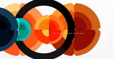 Soyut arkaplan, renkli daireler geometrik bileşim. Duvar Kağıdı, Sancak, Arkaplan, Kart, Kitap İllüstrasyonu, İniş Sayfası