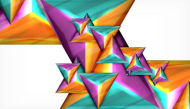 Üçgen geometrik vektör soyut arka plan