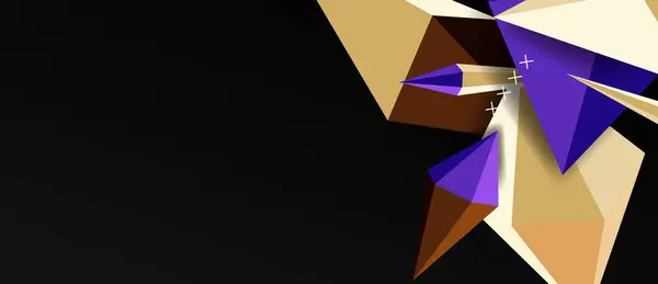 Triângulo simples moderno fundo abstrato, conceito de movimento dinâmico. Ilustração vetorial para papel de parede, bandeira, fundo, cartão, ilustração do livro, landing page —  Vetores de Stock