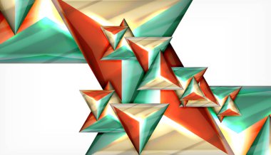 Üçgen geometrik vektör soyut arka plan