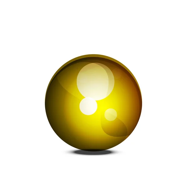 Sphere web glossy button, vektorový internetový design element — Stockový vektor