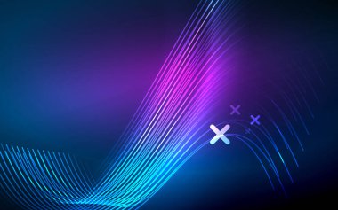 Soyut arkaplan - Duvar Kağıdı, Banner, Arkaplan, Kart, Kitap İllüstrasyonu, İniş Sayfası için mavi neon çizgi tasarımı