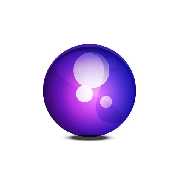 Sphere web glossy 버튼 , vector Internet design element — 스톡 벡터