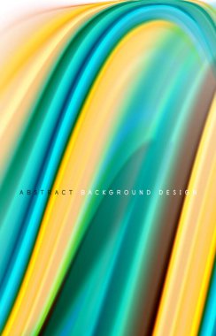 Soyut arkaplan - akışkan renk gradyan dalgaları, dinamik hareket çizgisi etkisi. Duvar Kağıdı, Sancak, Arkaplan, Kart, Kitap İllüstrasyonu, İniş Sayfası