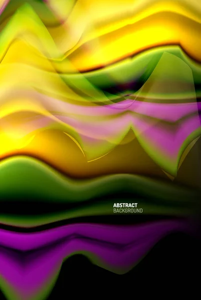 ( 영어 ) Liquid gradients abstract background, color wave patterster design for Wallpaper, Banner, Background, Card, Book Illustration, landing page — 스톡 벡터