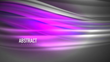 Yaratıcı sıvı dalga çizgileri soyut arkaplan. İş veya teknoloji sunumu, İnternet posteri veya web broşürü kapağı, duvar kağıdı için modaya uygun soyut düzen şablonu