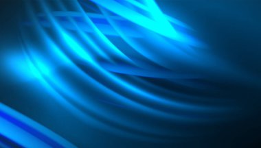 Yaratıcı sıvı dalga çizgileri soyut arkaplan. İş veya teknoloji sunumu, İnternet posteri veya web broşürü kapağı, duvar kağıdı için modaya uygun soyut düzen şablonu