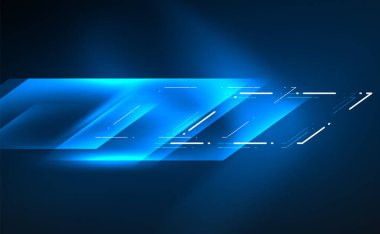 Dinamik neon parlak, soyut bir arkaplan. İş veya teknoloji sunumu, İnternet posteri veya web broşürü kapağı, duvar kağıdı için modaya uygun soyut düzen şablonu