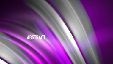 Yaratıcı sıvı dalga çizgileri soyut arkaplan. İş veya teknoloji sunumu, İnternet posteri veya web broşürü kapağı, duvar kağıdı için modaya uygun soyut düzen şablonu