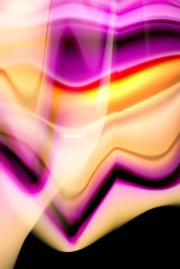 Sıvı gradyanlar soyut arkaplan, duvar kağıdı, bayrak, arkaplan, kart, kitap illüstrasyonu, iniş sayfası için renk dalgası poster tasarımı