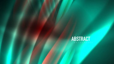 Akışkan dalga çizgileri arka plan. İş veya teknoloji sunumu, İnternet posteri veya web broşürü kapağı, duvar kağıdı için modaya uygun soyut düzen şablonu