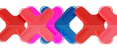 Parlak renkli plastik stil çapraz kompozisyonu, x şekli tasarımı, tekno geometrik modern soyut arkaplan. Moda soyut yerleşim şablonu