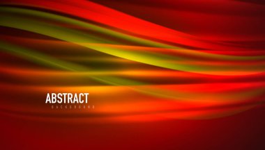 Akışkan dalga çizgileri arka plan. İş veya teknoloji sunumu, İnternet posteri veya web broşürü kapağı, duvar kağıdı için modaya uygun soyut düzen şablonu