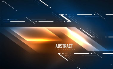 Dinamik neon parlak, soyut bir arkaplan. İş veya teknoloji sunumu, İnternet posteri veya web broşürü kapağı, duvar kağıdı için modaya uygun soyut düzen şablonu