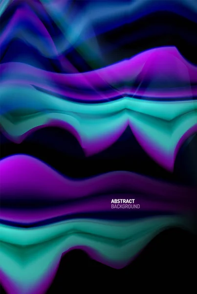 ( 영어 ) Liquid gradients abstract background, color wave patterster design for Wallpaper, Banner, Background, Card, Book Illustration, landing page — 스톡 벡터