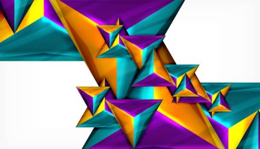 Üçgen geometrik vektör soyut arka plan