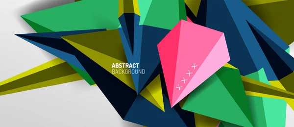 Trendy eenvoudige driehoek abstracte achtergrond, dynamisch bewegingsconcept. Vector Illustratie voor Behang, Banner, Achtergrond, Kaart, Boek Illustratie, Landingspagina — Stockvector