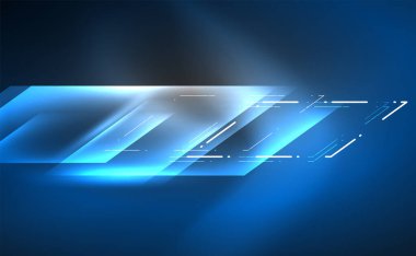 Dinamik neon parlak, soyut bir arkaplan. İş veya teknoloji sunumu, İnternet posteri veya web broşürü kapağı, duvar kağıdı için modaya uygun soyut düzen şablonu