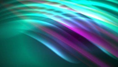 Akışkan dalga çizgileri arka plan. İş veya teknoloji sunumu, İnternet posteri veya web broşürü kapağı, duvar kağıdı için modaya uygun soyut düzen şablonu