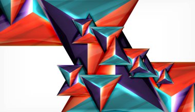 Üçgen geometrik vektör soyut arka plan