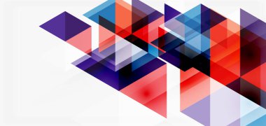 Geometrik soyut arkaplan, mozaik üçgen ve altıgen şekiller. İş veya teknoloji sunumu, İnternet posteri veya web broşürü kapağı, duvar kağıdı için modaya uygun soyut düzen şablonu