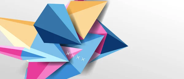 Trendy simple triangle abstract background, dynamic motion concept. Vector Illustration For Wallpaper, Banner, Background, Card, Book Illustration, landing page — Stock Vector