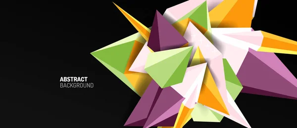 Trendy eenvoudige driehoek abstracte achtergrond, dynamisch bewegingsconcept. Vector Illustratie voor Behang, Banner, Achtergrond, Kaart, Boek Illustratie, Landingspagina — Stockvector