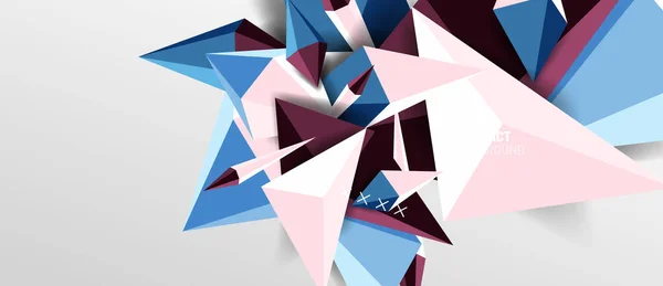 Triângulo simples moderno fundo abstrato, conceito de movimento dinâmico. Ilustração vetorial para papel de parede, bandeira, fundo, cartão, ilustração do livro, landing page — Vetor de Stock