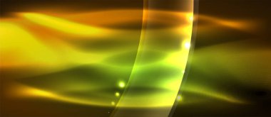 Abstract background. Shiny design neon waves with light effects, techno trendy design. Vector Illustration For Wallpaper, Banner, Background, Card, Book Illustration, landing page