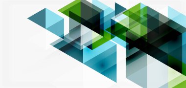 Geometrik soyut arkaplan, mozaik üçgen ve altıgen şekiller. İş veya teknoloji sunumu, İnternet posteri veya web broşürü kapağı, duvar kağıdı için modaya uygun soyut düzen şablonu