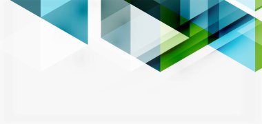 Geometrik soyut arkaplan, mozaik üçgen ve altıgen şekiller. İş veya teknoloji sunumu, İnternet posteri veya web broşürü kapağı, duvar kağıdı için modaya uygun soyut düzen şablonu