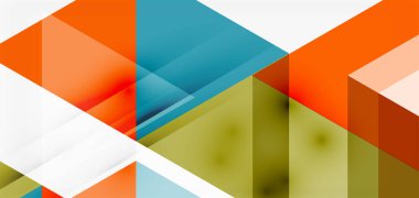 Geometrik soyut arkaplan, mozaik üçgen ve altıgen şekiller. İş veya teknoloji sunumu, İnternet posteri veya web broşürü kapağı, duvar kağıdı için modaya uygun soyut düzen şablonu