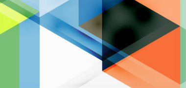 Geometrik soyut arkaplan, mozaik üçgen ve altıgen şekiller. İş veya teknoloji sunumu, İnternet posteri veya web broşürü kapağı, duvar kağıdı için modaya uygun soyut düzen şablonu
