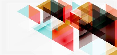 Geometrik soyut arkaplan, mozaik üçgen ve altıgen şekiller. İş veya teknoloji sunumu, İnternet posteri veya web broşürü kapağı, duvar kağıdı için modaya uygun soyut düzen şablonu