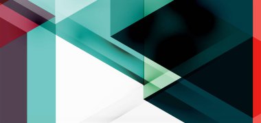 Geometrik soyut arkaplan, mozaik üçgen ve altıgen şekiller. İş veya teknoloji sunumu, İnternet posteri veya web broşürü kapağı, duvar kağıdı için modaya uygun soyut düzen şablonu