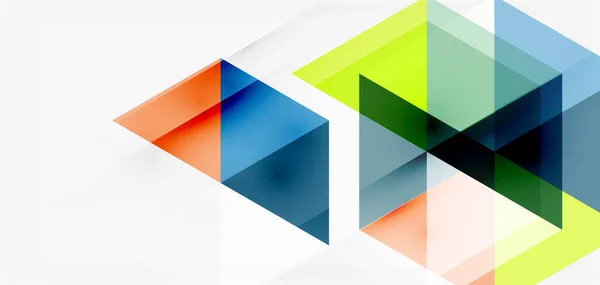 Fundal abstract geometric, triunghi mozaic și forme hexagonale. Șablon de aspect abstract la modă pentru prezentare de afaceri sau tehnologie, poster pe internet sau copertă broșură web, tapet — Vector de stoc