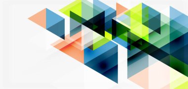 Geometrik soyut arkaplan, mozaik üçgen ve altıgen şekiller. İş veya teknoloji sunumu, İnternet posteri veya web broşürü kapağı, duvar kağıdı için modaya uygun soyut düzen şablonu