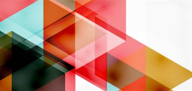 Geometrik soyut arkaplan, mozaik üçgen ve altıgen şekiller. İş veya teknoloji sunumu, İnternet posteri veya web broşürü kapağı, duvar kağıdı için modaya uygun soyut düzen şablonu