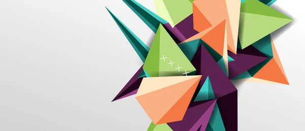 Trendy jednoduchý trojúhelník abstraktní pozadí, dynamické pojetí pohybu. Vektorové ilustrace pro tapetu, nápis, pozadí, karta, ilustrace knihy, úvodní strana — Stockový vektor