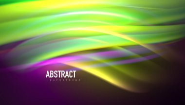 Akışkan dalga çizgileri arka plan. İş veya teknoloji sunumu, İnternet posteri veya web broşürü kapağı, duvar kağıdı için modaya uygun soyut düzen şablonu