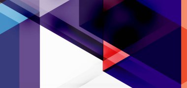 Geometrik soyut arkaplan, mozaik üçgen ve altıgen şekiller. İş veya teknoloji sunumu, İnternet posteri veya web broşürü kapağı, duvar kağıdı için modaya uygun soyut düzen şablonu