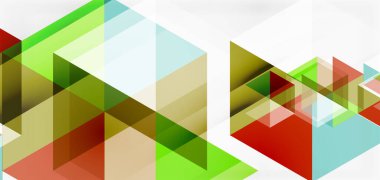 Geometrik soyut arkaplan, mozaik üçgen ve altıgen şekiller. İş veya teknoloji sunumu, İnternet posteri veya web broşürü kapağı, duvar kağıdı için modaya uygun soyut düzen şablonu