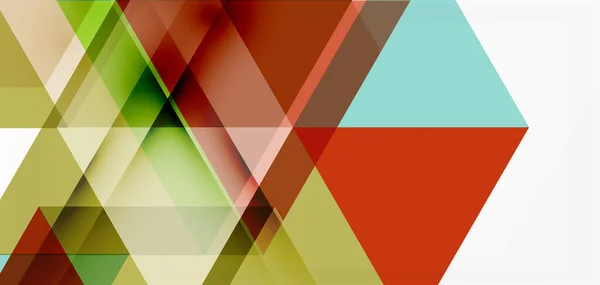 Fondo abstracto geométrico, formas de triángulo de mosaico y hexágono. Plantilla de diseño abstracto de moda para presentación de negocios o tecnología, póster de Internet o portada de folleto web, papel pintado — Archivo Imágenes Vectoriales